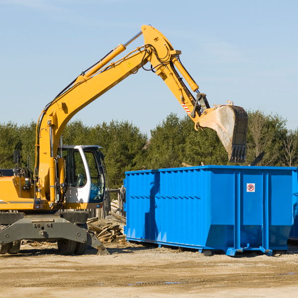 are there any restrictions on where a residential dumpster can be placed in Trumansburg